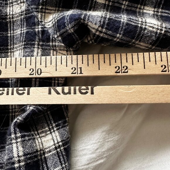 Arizona Jean Company Women's Plaid Long Sleeve Shirt Size Large 100% Cotton - Picture 5 of 9